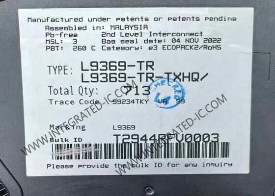 L9369-TR Chip di circuito integrato IC automobilistico per frenatura di parcheggio elettrica conforme alla norma ISO26262 nel pacchetto LQFP-64