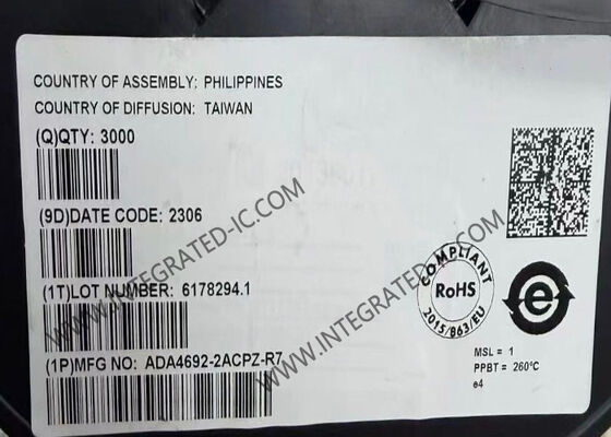 ADA4692-2ACPZ Amplificatore operativo 3.6MHz Low Noise Rail-to-Rail Output Op Amp