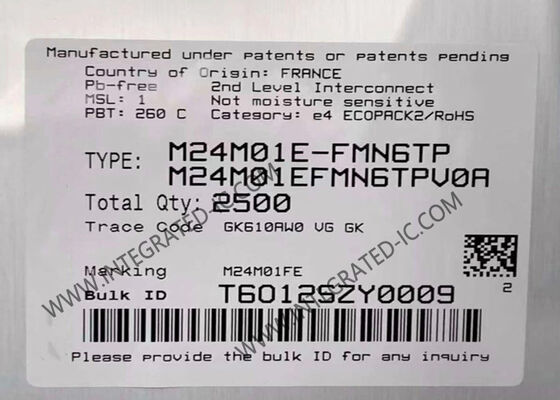 Chip IC di memoria EEPROM non volatile M24M01E-FMN6TP nel pacchetto SOIC8