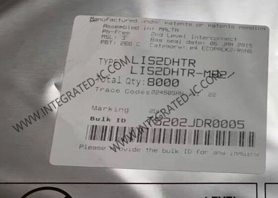 LIS2DHTR Accelerometro a tre assi con interfaccia digitale I2C/SPI e gamma ±2g/±4g/±8g/±16g