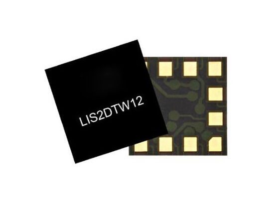 Sensore IC MEMS LIS2DTW12 con uscita digitale, doppio sensore di movimento e temperatura a bassissimo consumo e scala completa ±2g/±4g/±8g/±16g