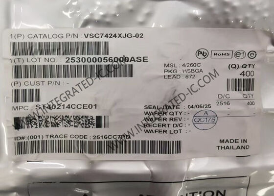 Ethernet IC VSC7427XJG-02 26 Port Gigabit Ethernet Managed Layer 2 Switch IC con montaggio superficiale