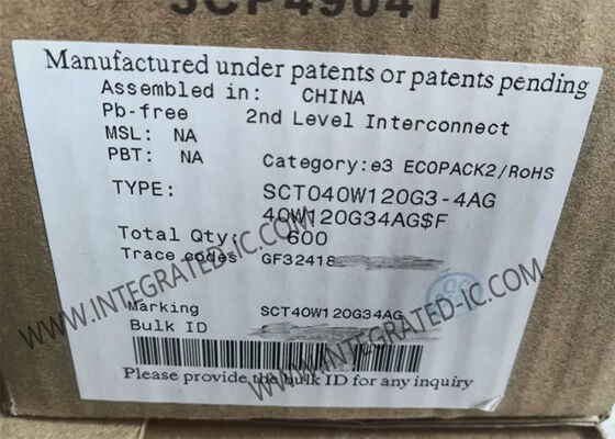 Transistor di potenza in carburo di silicio per autoveicoli SCT040W120G3-4AG Circuito integrato