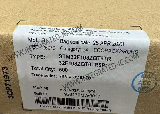 STM32F103ZGT6TR Microcontrollore a 32 bit a 72 MHz MCU a singolo nucleo LQFP-144