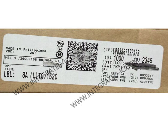 DP83867IRPAPR Ethernet IC 157mA Trasmettitore PHY Gigabit Ethernet ad alta immunità