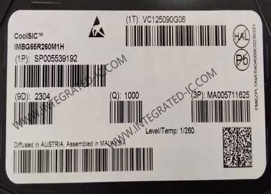 Transistor TO-263-8 dei MOSFETs dei FETs del carburo di silicio di N-Manica IMBG65R260M1H singoli