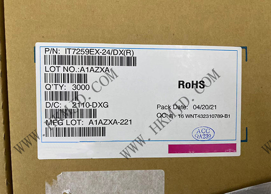 Regolatore capacitivo IT7259EX-24 QFN di rilevazione del sensore di Manica di IT7259EX-24/DX 24