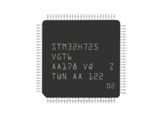 Microcontroller IC STM32H725 LQFP100 del BRACCIO del chip STM32H725VGT6 del circuito integrato