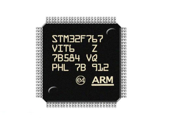 Centro di IC LQFP100 del microcontroller di rendimento elevato STM32F767VIT6 2Mbytes il singolo