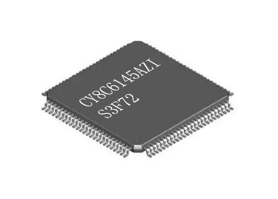 Potere basso di superficie doppio del supporto LQFP100 di IC CY8C6145AZI-S3F72 del microcontroller del CPU
