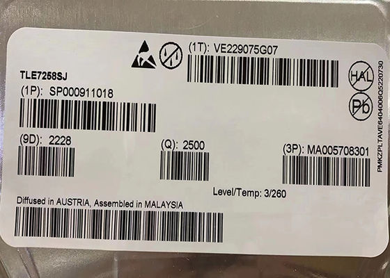 I ricetrasmettitori del chip 8SOIC del circuito integrato di LIN Transceiver IC TLE7258SJ scheggiano 20Kbps