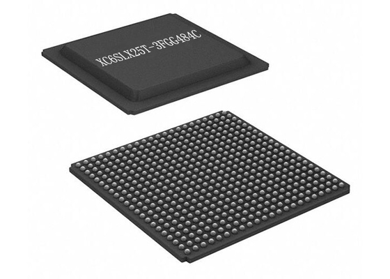 Gate array programmabile del campo del chip XC6SLX25T-3FGG484C 484FBGA del circuito integrato