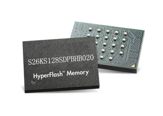 Chip di memoria 24-FBGA del chip S26KS128SDPBHB020 del circuito integrato NÉ memoria flash IC