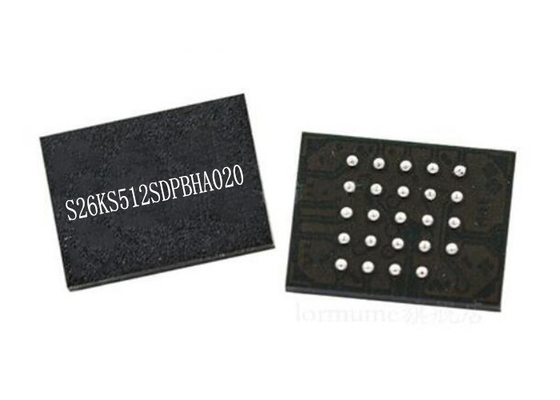 512Mbit memoria IC S26KS512SDPBHA020 NÉ parallelo del chip di memoria flash 24-FBGA 166MHz