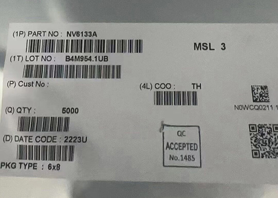 I driver del carico scheggiano il chip 330mOhm del circuito integrato di IC 30-QFN di potere di NV6133A GaNFast