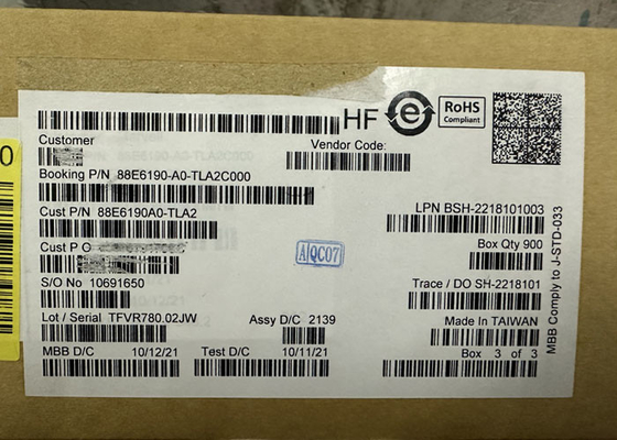 IC Ethernet 88E6190-A0-TLA2C000 11 Port Ethernet Switch IC Pacchetto BGA