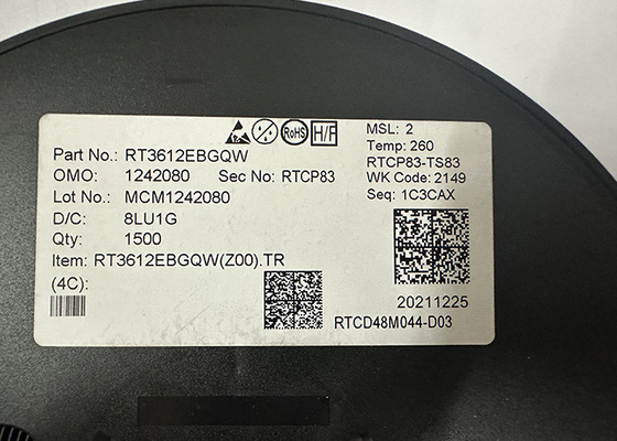 Chip di circuito integrato RT3612EBGQW Controller PWM a due fasi con doppi driver integrati