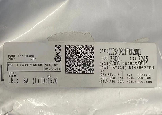 CC2640R2FTRGZRQ1 32 bit Arm Cortex-M3 BT 5.1 Low Energy Wireless MCU con 128KB Flash