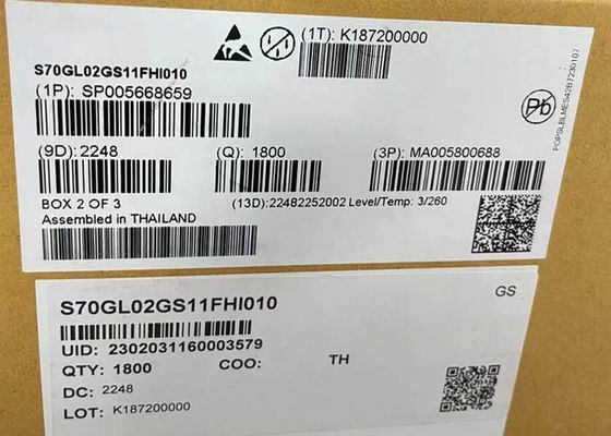 Chip di memoria IC S70GL02GS11FHI010 2Gbit parallelo NOR Flash Chip di memoria BGA-64