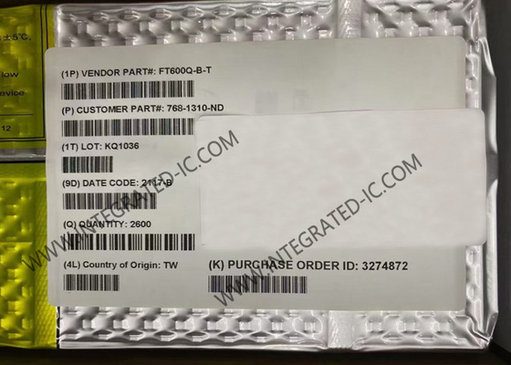 Chip di circuito integrato FT600Q-B-T da 1.65V a 3.6V QFN56 Controller di ponte USB