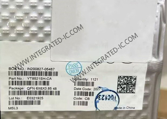 IC Ethernet YT8521SH-CA Chip di livello PHY Ethernet a porta singola 1000M QFN48