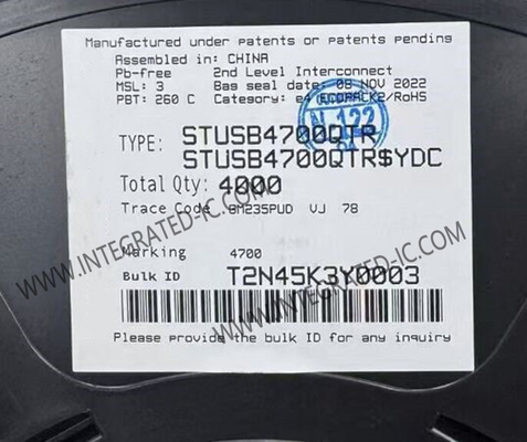STUSB4700QTR chip di circuito integrato 400kb/s Controller USB PD QFN-24