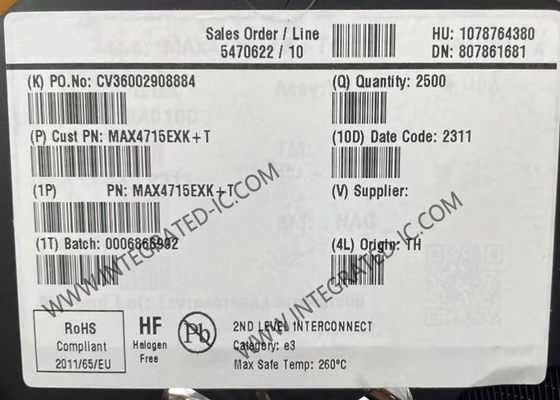 MAX4715EXK chip di circuito integrato 400mOhm switch analogici SPST a alimentazione singola SC70-5