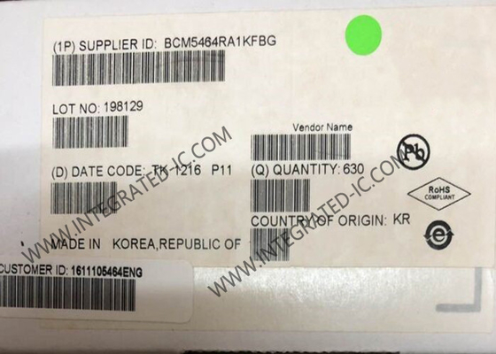 BCM5464RA1KFBG Ethernet IC Quad-Port 10/10/1000Base-T Gigabit Copper Ethernet Transcesiver