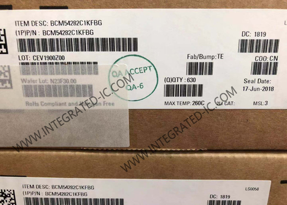 BCM54282C1KFBG Ethernet IC Transceiver Ethernet Gigabit a porta ottale con interfaccia QSGMII