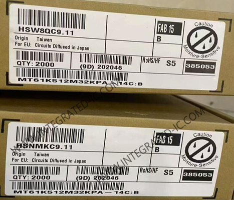 MT61K512M32KPA-14C:B Memoria IC Chip GDDR6 SGRAM Memoria 16Gbit Memoria dinamica a accesso casuale