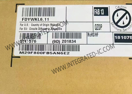 M29F800FB5AN6E2 Memoria IC chip 8Mbit NOR parallelo Flash Memoria incorporata TSOP-48