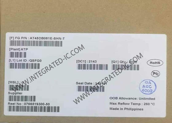 AT45DB081E-SHN-T Memoria IC Chip Memoria non volatile 8Mbit SPI Serial NOR Memoria flash