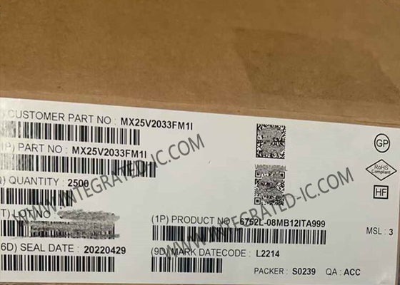 MX25V2033FM1I Memoria IC Chip 2Mbits CMOS MXSMIO® Serial NOR Memoria flash IC SOP-8