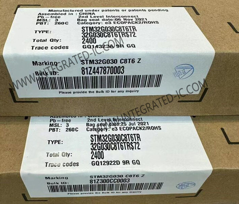 STM32G030C8T6TR Microcontrollore MCU 64MHz MCU a singolo nucleo a 32 bit LQFP-48 MCU incorporato