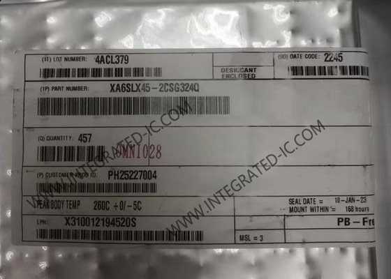 XA6SLX45-2CSG324Q Field Programmable Gate Array Spartan-6 Automotive FPGA IC CSBGA-324 Pacchetto