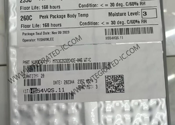 MT53E2G32D4DE-046 WT: C Memoria IC Chip 64GBIT Dram parallelo Dram LPDDR4X Memoria IC TFBGA200