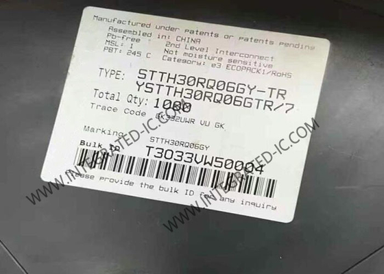 STTH30RQ06GY chip di circuito integrato 600V Rettificatori di recupero ultra veloci D2PAK-3