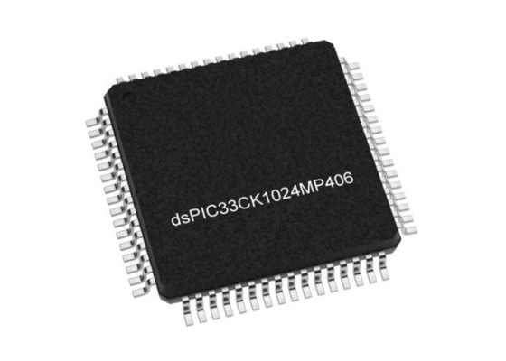 DSPIC33CK1024MP406-E/PT Microcontrollore MCU Controller di segnale digitale a singolo nucleo TQFP-64