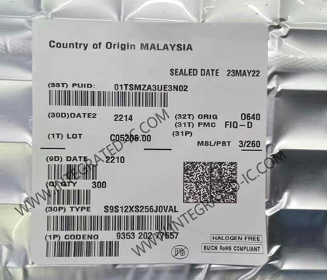 S9S12XS256J0VAL Microcontrollore MCU 16-bit MCU 40MHz HCS12X Microcontrollore IC