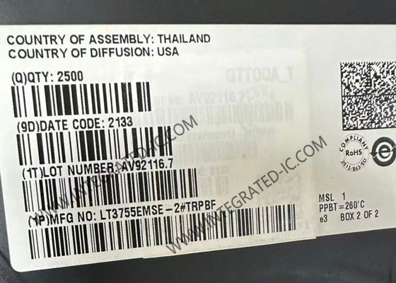 LT3755EMSE-2 Chip di circuito integrato da 4,5 a 40 V Controller a LED MSOP-16 Packge