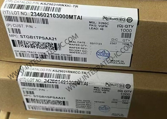 Ethernet IC KSZ9031RNXIC Gigabit Ethernet Transceiver con interfaccia RGMII QFN-48