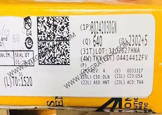 BQ24203DGN chip di circuito integrato 500mA caricabatterie HVSSOP8 caricabatterie lineare agli ioni di litio