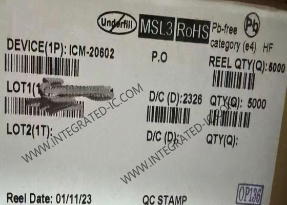 ICM-20602 Sensore IC ad alte prestazioni 6 assi MEMS MotionTracking Device LGA16