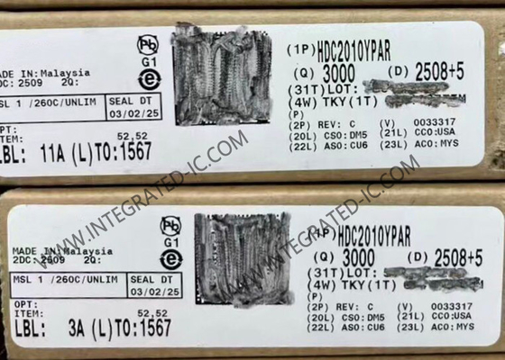 HDC2010YPAR Sensore IC 50nA Sensori digitali a bassa potenza di umidità e temperatura DSBGA6