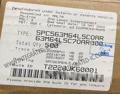 SPC563M64L5COAR Microcontrollore MCU Architettura di potenza a 32 bit MCU per applicazioni del powertrain automobilistico