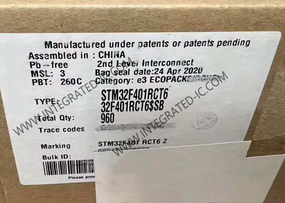 LQFP64 flash del microcontroller MCU 256KB del Unico centro di 32 bit del pacchetto STM32F401RCT6