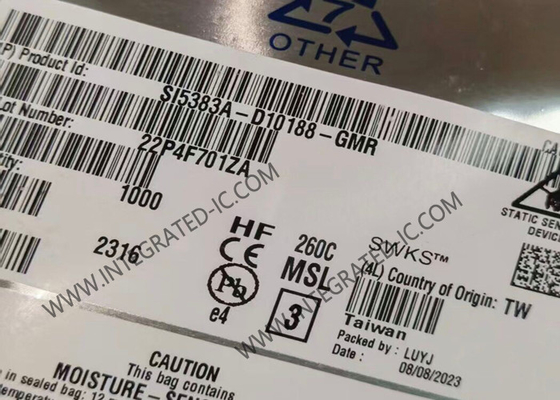 SI5383A-D10188-GMR Chip di circuito integrato 750MHz Sincronizzatore di rete Orologi LGA56