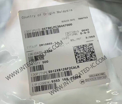 S912XB128F2CALR Microcontrollore MCU 40MHz S12XB Microcontrollori a 16 bit MCU