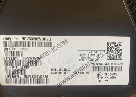 NCV33202VDR2G Amplificatore operativo ad alta potenza di circuito integrato chip rail to rail I/O