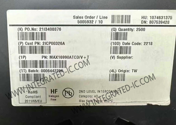 Chip di circuito integrato MAX16990ATCD 36V 2.5MHz Controller di potenziamento automobilistici